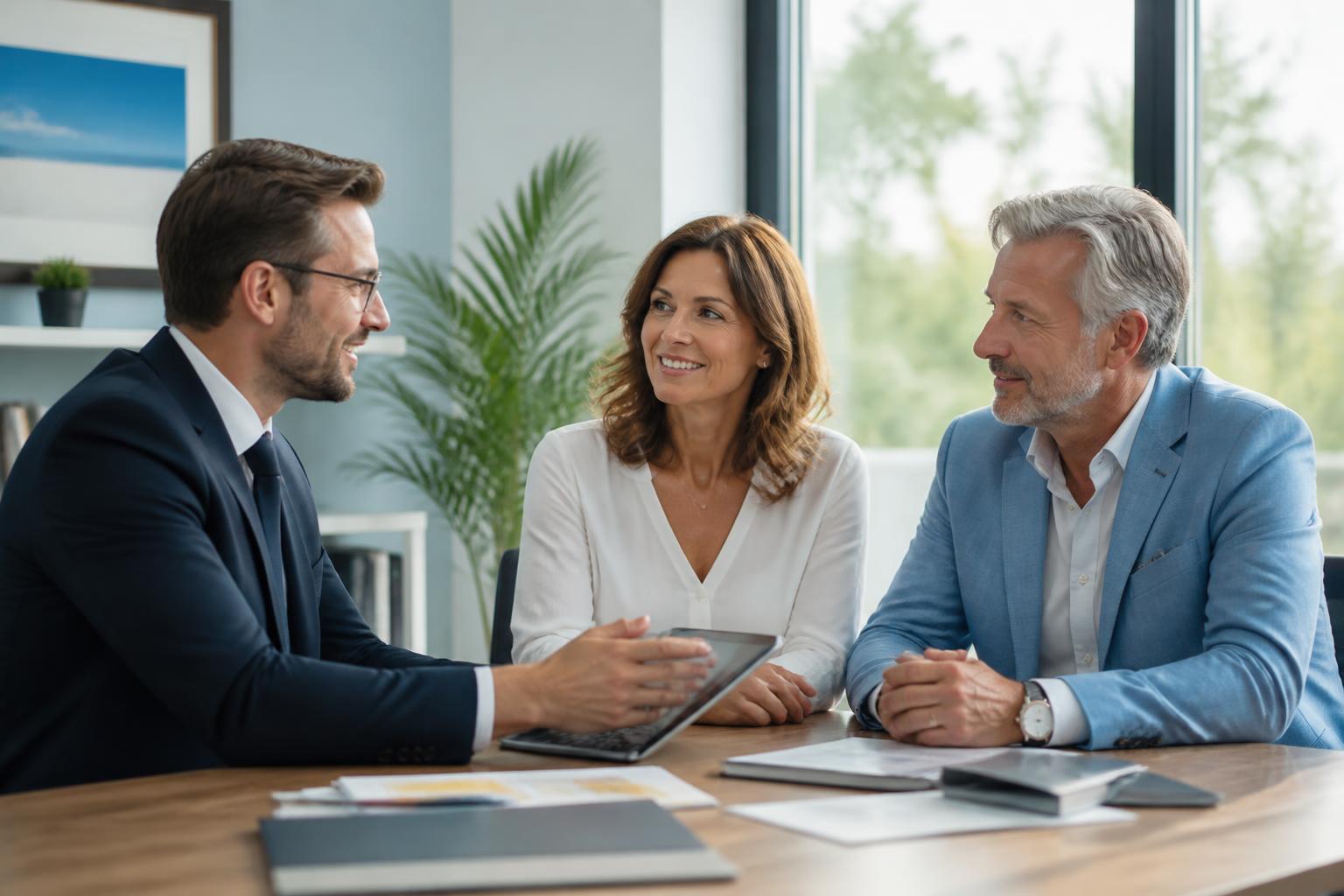 Conseiller STELGA LMB CAPITAL en échange avec un couple